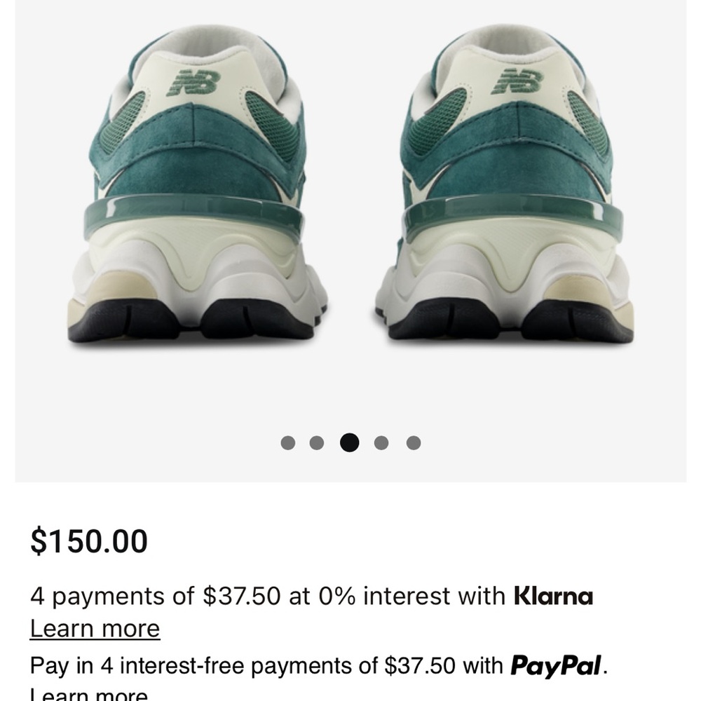 New Balance 9060 green Sneakers - Picture 2 of 7